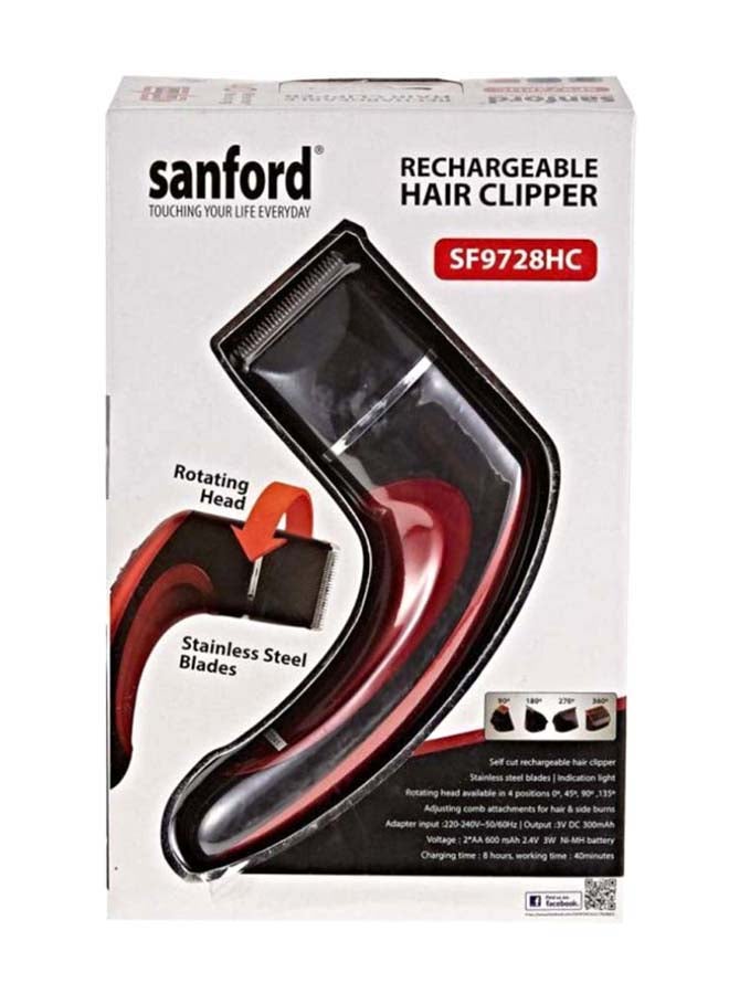 Rechargeable Hair Clipper Kit Red/Black - v1616737095/N19843286A_4