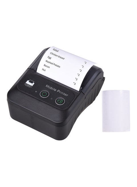 Portable Wireless BT 58mm 2 Inch Thermal Receipt Printer Black