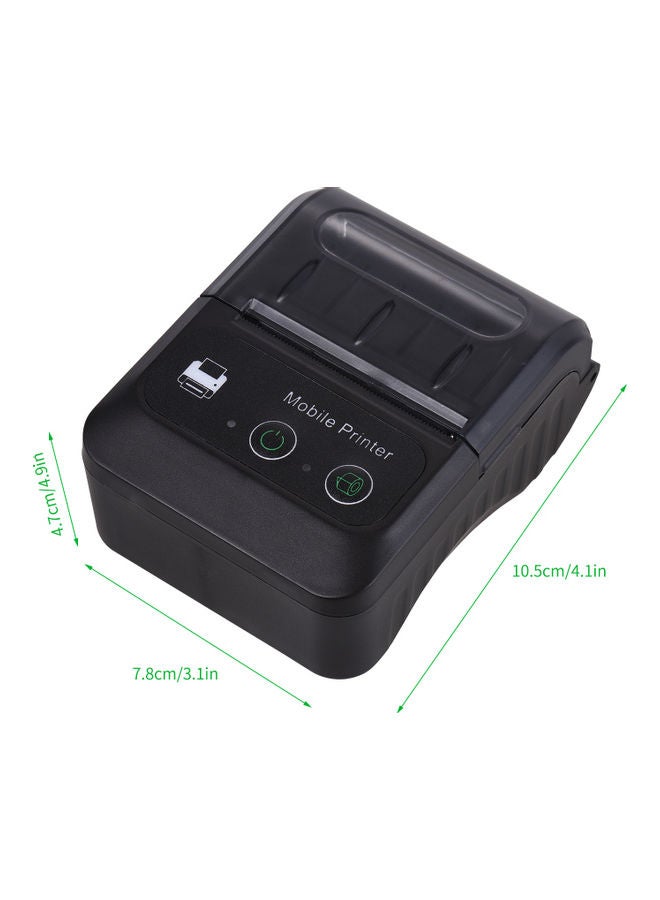 Aibecy Portable Wireless BT 58mm 2 Inch Thermal Receipt Printer Black - Image 2