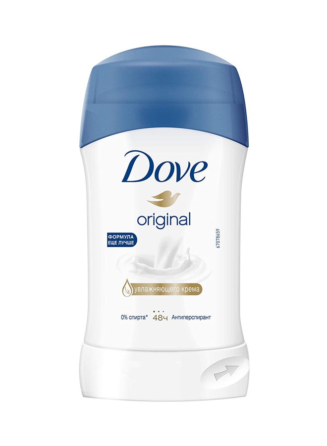 Dove - Original Anti-Perspirant Deodorant Stick White 40ml - Image 1