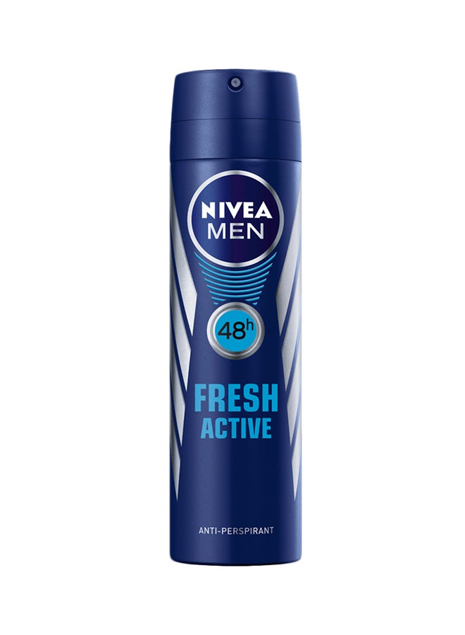 Nivea Pack Of 2 Fresh Active 48H Deodorant Spray 2x200ml - Image 3