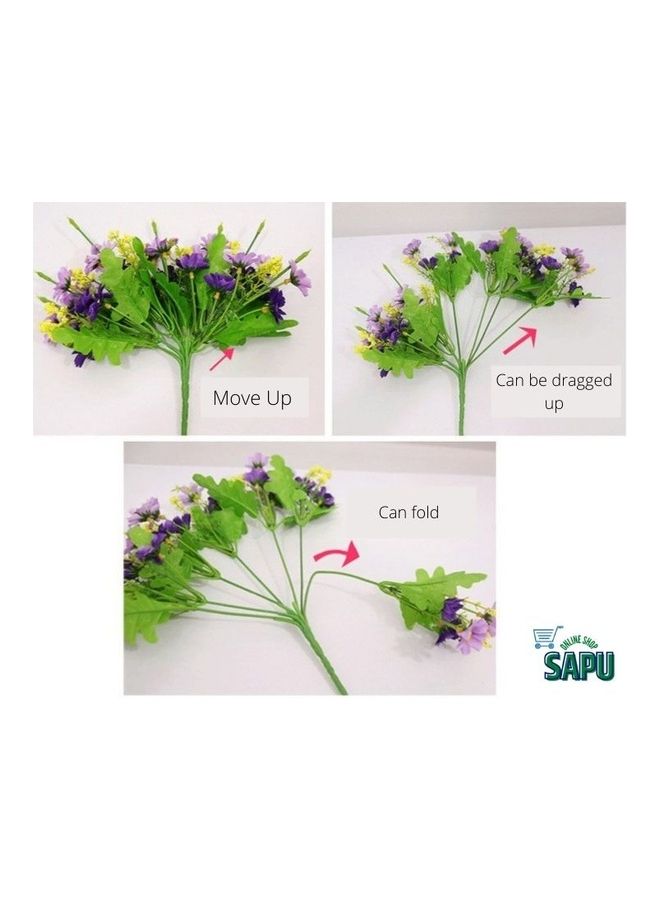 سابو زهور أقحوان صناعية صغيرة متعدد الألوان - Image 3