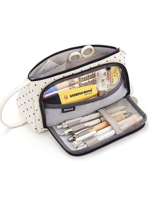 Big Capacity Pencil Case White