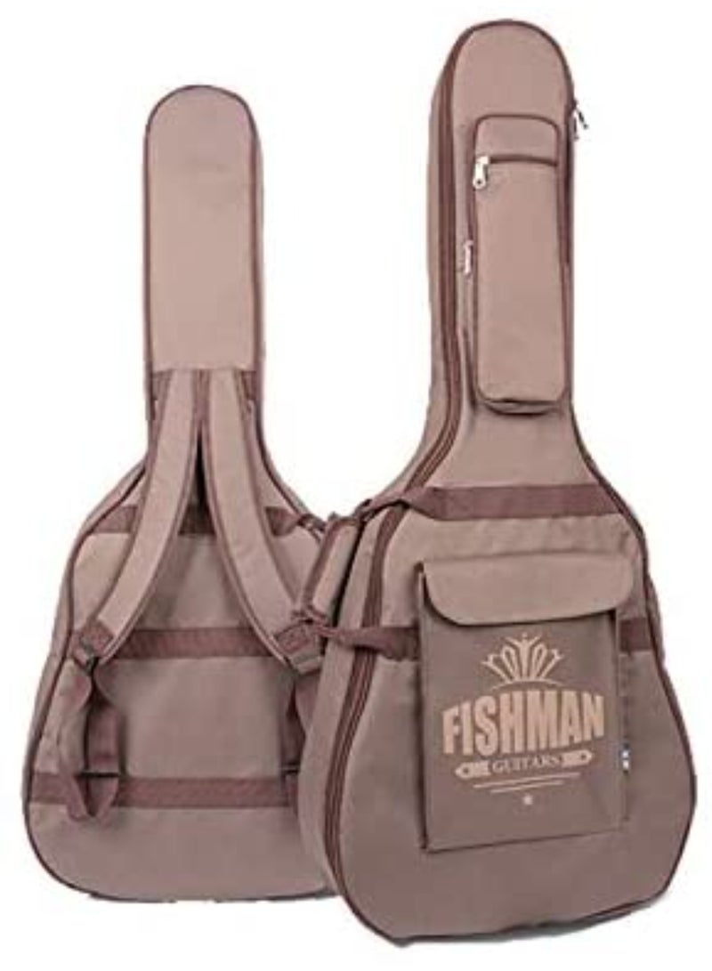 41 Inch Double Strapes Acoustic Guitar Bag Cover Waterproof 600D Oxford Cloth 10Mm Thicken Sponge Gig Bags Case-beige Multicolour - Image 3