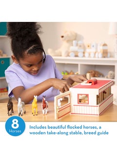 Melissa & Doug Take Along Show Horse Stable Playset  - Image 3