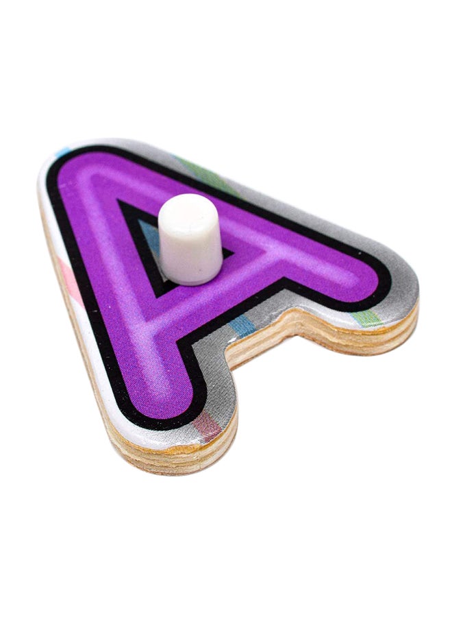 ميليسا آند دوج لعبة تعليمية على شكل بازل خشبي لترتيب الحروف - Image 5