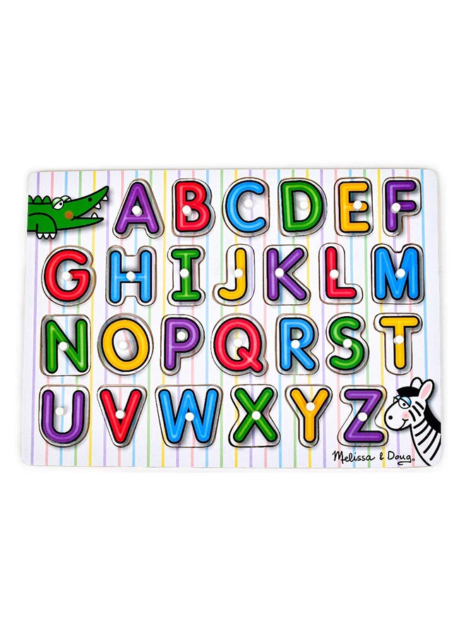 ميليسا آند دوج لعبة تعليمية على شكل بازل خشبي لترتيب الحروف - Image 2