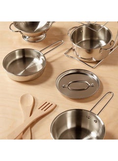 Melissa & Doug 8-Piece Let's Play House Pot And Pan Playset  - Image 4
