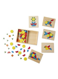 Melissa & Doug Pattern Blocks and Boards Classic Toy  - Image 2