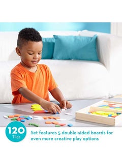 Melissa & Doug Pattern Blocks and Boards Classic Toy  - Image 4