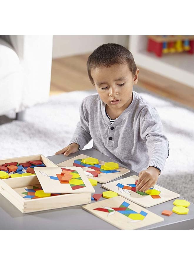 Melissa & Doug - Pattern Blocks and Boards Classic Toy - Image 1