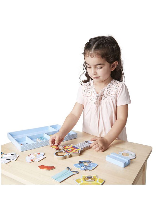 Melissa & Doug 24-Piece Julia Magnetic Dress-Up Pretend Play 5164  - Image 4