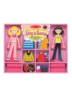 Melissa & Doug Abby & Emma Magnetic Dress Up Set