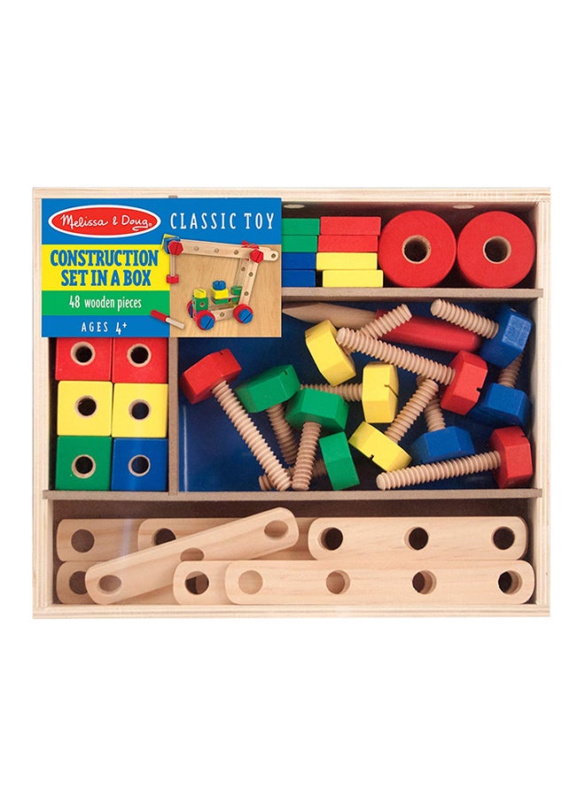 Melissa & Doug 48-Piece Classic Construction Set In A Box  - Image 1