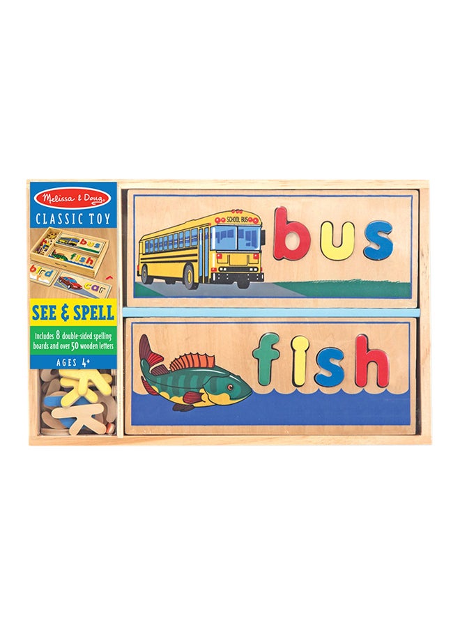 Melissa & Doug - See And Spell Learning Activity Game - Image 1