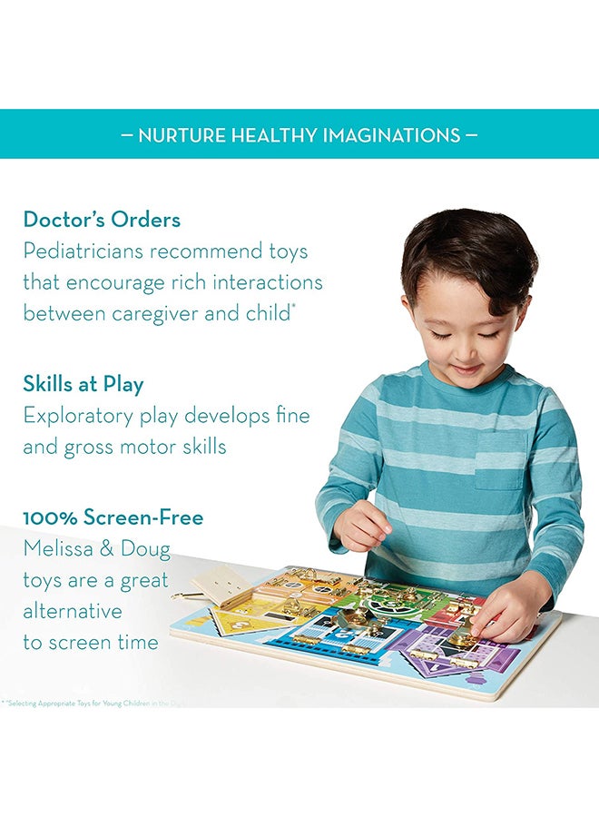 Melissa & Doug - Lock And Latch Activity Board Game - Image 1