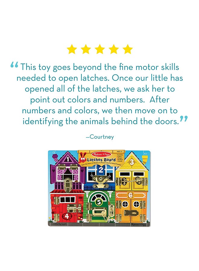 Melissa & Doug - Lock And Latch Activity Board Game - Image 1