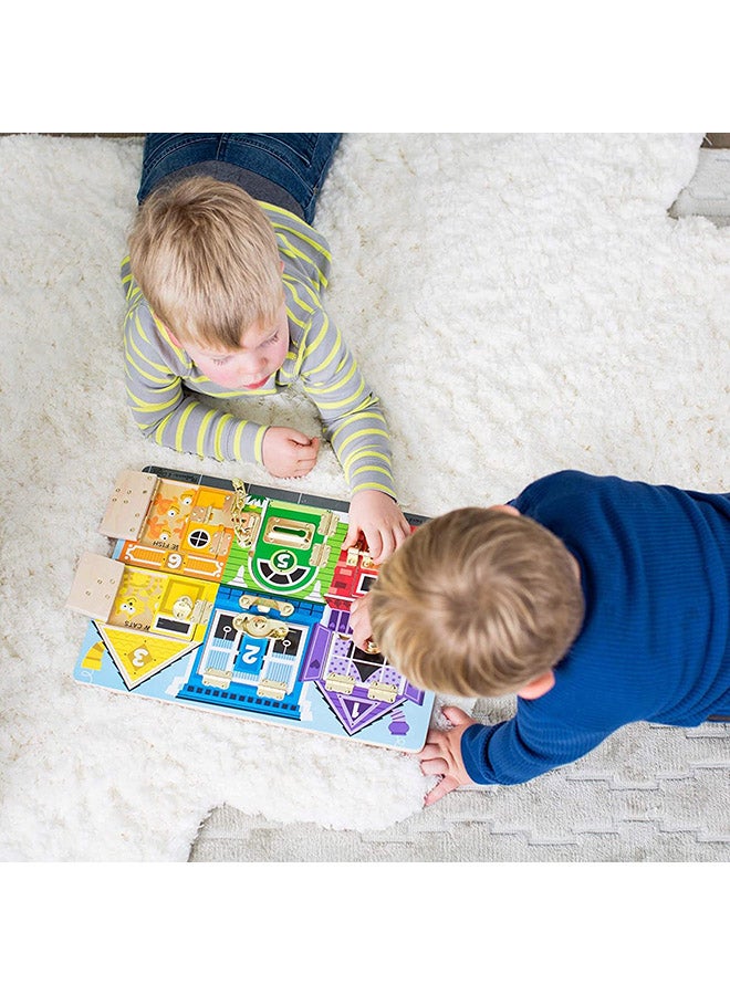 Melissa & Doug - Lock And Latch Activity Board Game - Image 1