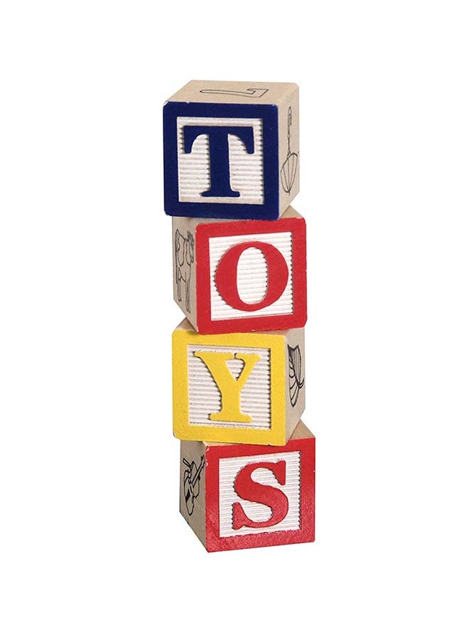 Melissa & Doug Wooden ABC/123 Blocks 1900 1inch  - Image 4