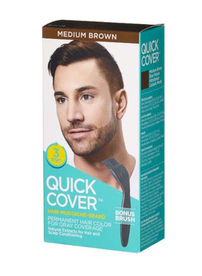 KISS Quick Cover Hair Colour Medium Brown 59.2ml  - Image 2