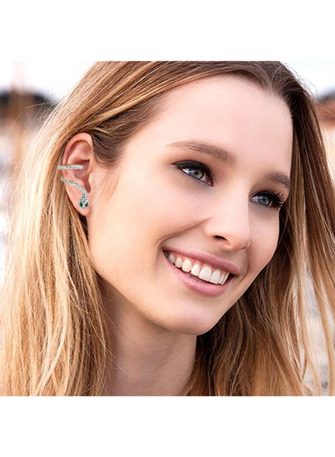 AIWANTO Stainless Steel Alissa Snake Design Earrings  - Image 3