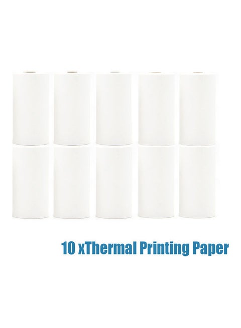 10-Rolls Thermal Printer Paper White