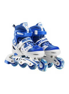 Cool Baby LED Fully Flash Inline Roller Skates with Protective Suit For Kids Girls & Boys 