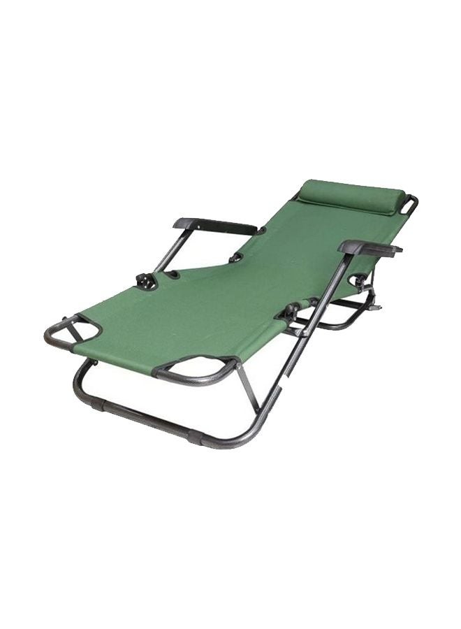 مارجون كرسي شاطئ للتخييم في الهواء الطلق قابل للطي- لون أخضر 153x60x35سم - Image 1