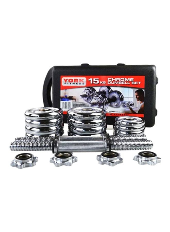 YORK FITNESS - Dumbbell Set 15 Kg 15kg - Image 1