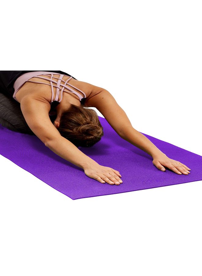 SkyLand Anti-Skid Yoga Mat 6 mm - Purple 172.72x60.96cm  - Image 5