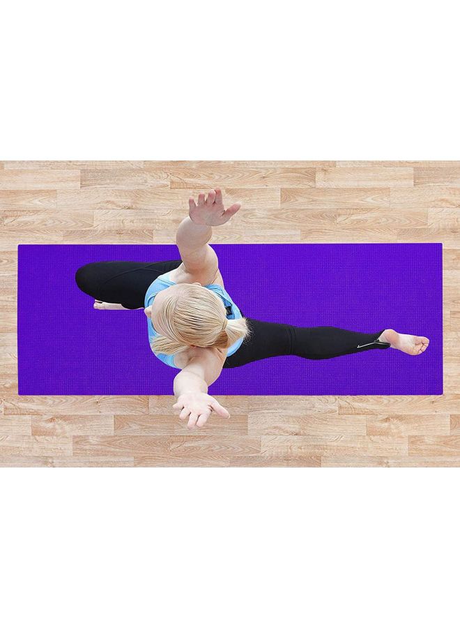 SkyLand Anti-Skid Yoga Mat 6 mm - Purple 172.72x60.96cm  - Image 4
