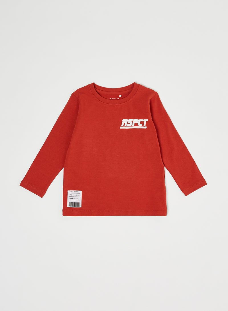 NAME IT Baby/Kids Long Sleeve T-Shirt Ketchup  - Image 1