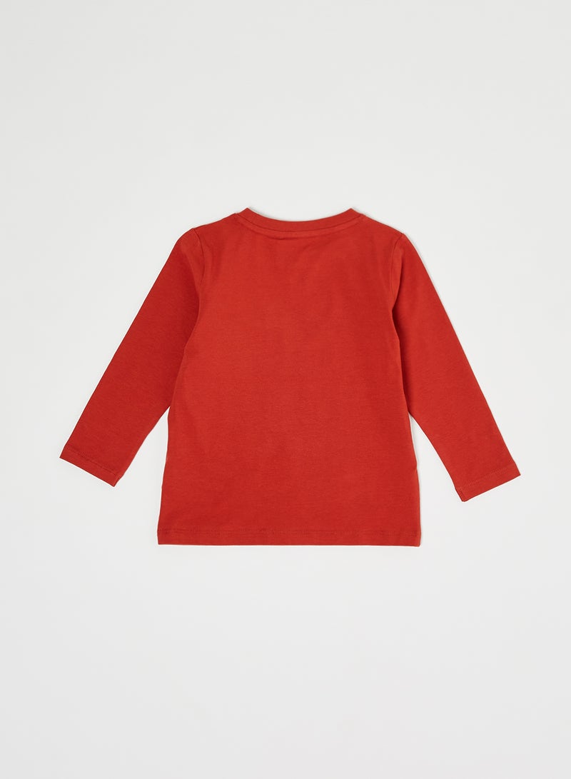 NAME IT Baby/Kids Long Sleeve T-Shirt Ketchup  - Image 2