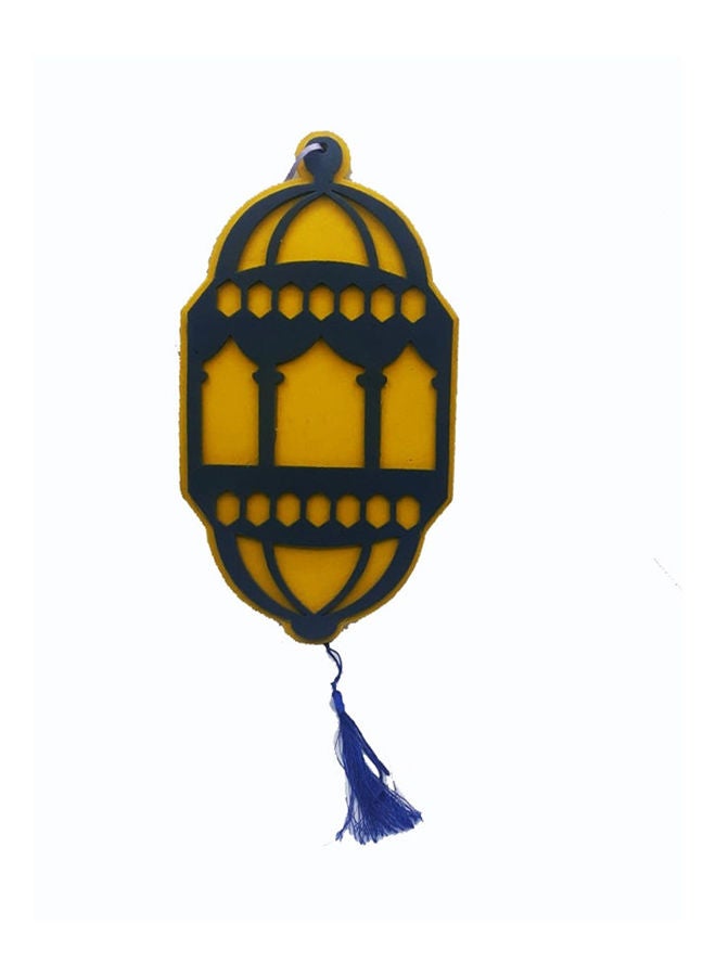 Generic double face colorful lantern Ramdan decoration Yellow/Blue Smallcm 