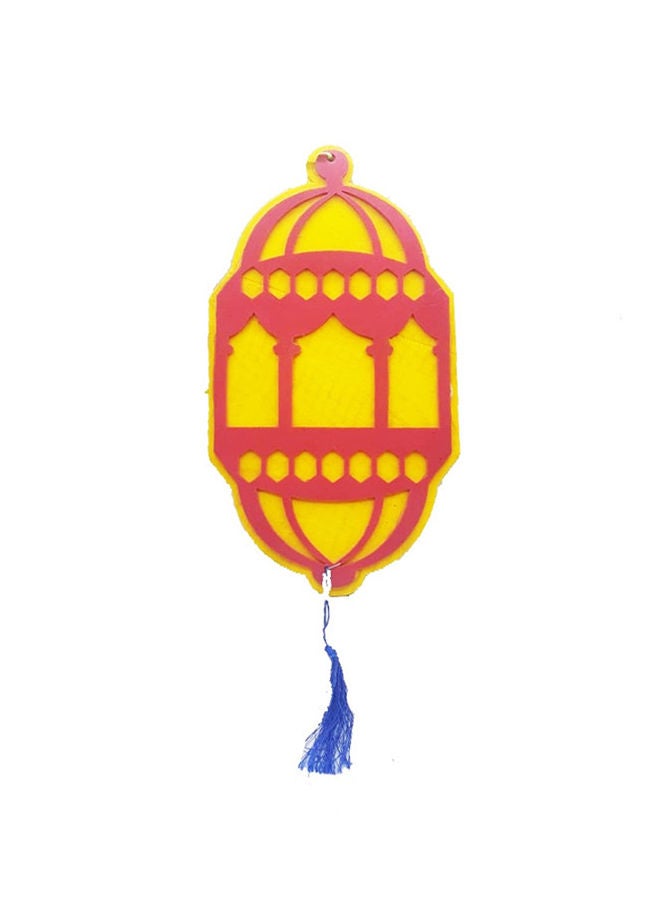 Generic double face colorful lantern Ramdan decoration Red/Yellow Smallcm 