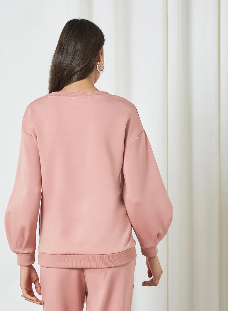 ANOTAH Plain Sweatshirt