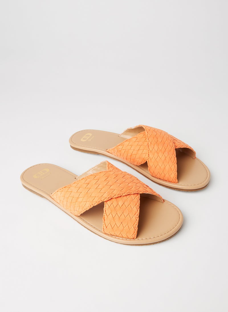 Lassy Di Braided Sandals Orange