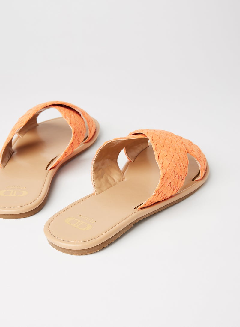 Lassy Di Braided Sandals Orange