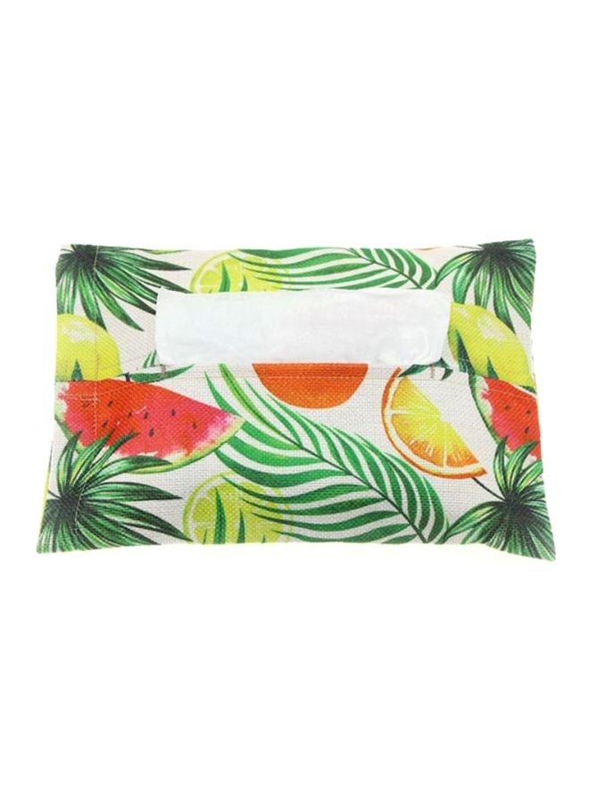 شاربدو علبة تخزين مناديل مزينة بتصميم مطبوع متعدد الألوان 25.5x18Ø³Ù†ØªÙŠÙ…ØªØ± - Image 2