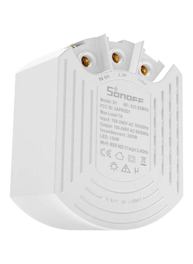 SONOFF Smart Dimmer Switch White/Black 86x86x15.8mm - Image 2