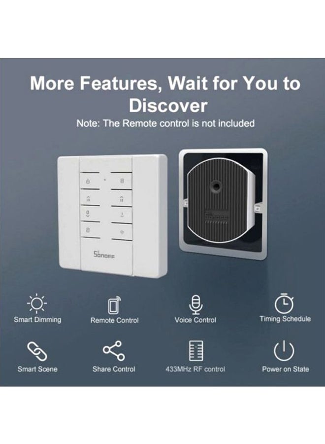 SONOFF Smart Dimmer Switch White/Black 86x86x15.8mm - Image 3
