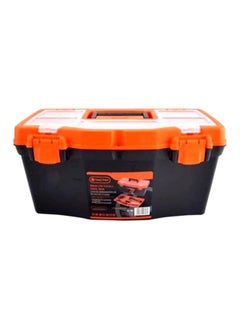 Tactix Plastic Enhanced Tool Box Orange/Black 50x26x24cm  - Image 1