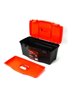 Tactix Plastic Enhanced Tool Box Orange/Black 50x26x24cm  - Image 2