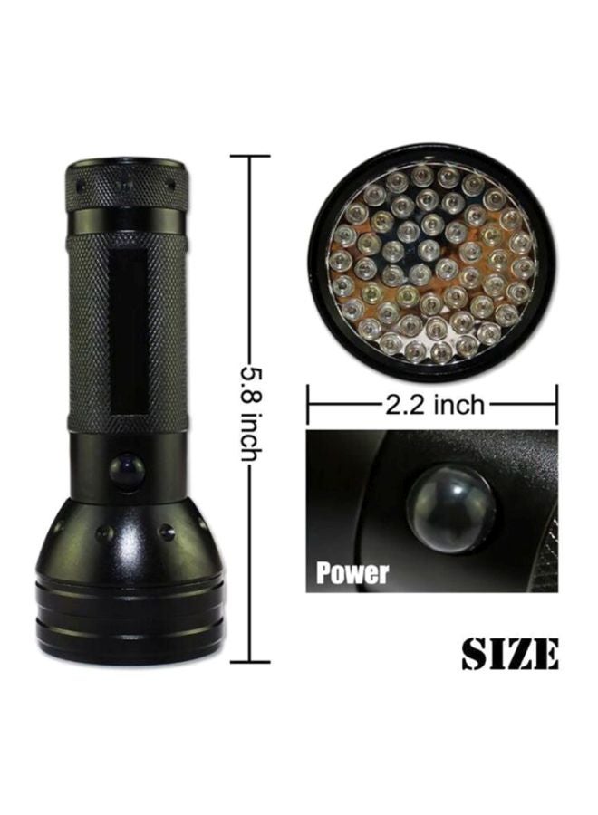 Beauenty - 51 LED UV Flashlight Black 6x6centimeter - Image 1