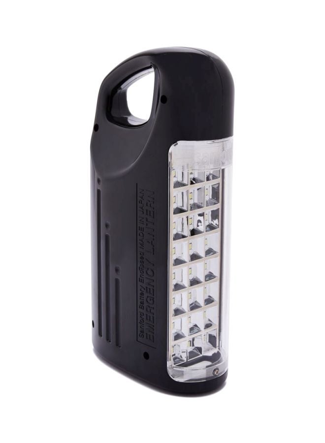 Rechargeable Emergency Lantern Black/Clear 3.9x13.3x7.3inch