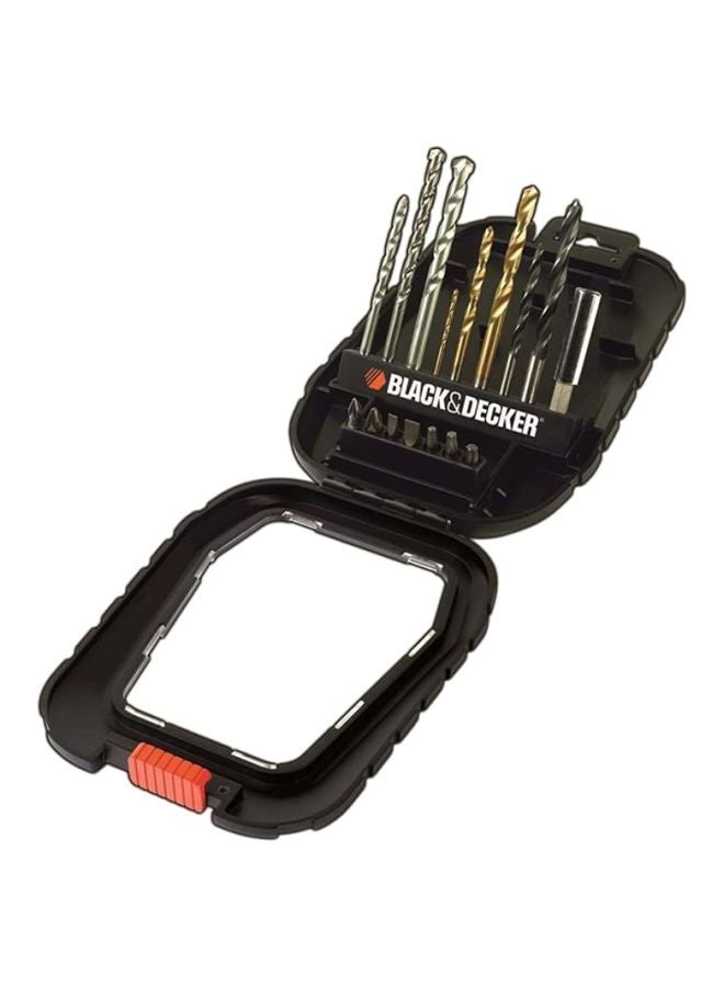 BLACK+DECKER 16 Pieces Mixed Drilling Screwdriving Accessory Set, A7186-Xj Black/Silver/Gold  - Image 2