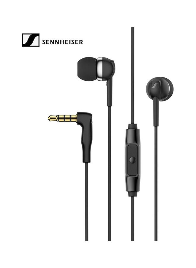 Sennheiser - Sennheiser CX 80S In-Ear Earphone 1.2m Wired Headphone with Mic 3.5mm Plug/Noise Reduction/Balance Sound/Intelligent Control/In-Line Remote Wired Hedset Compatible for Andriod/iOS/Windows Black - Image 1