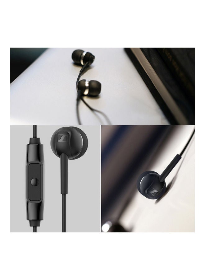 Sennheiser - Sennheiser CX 80S In-Ear Earphone 1.2m Wired Headphone with Mic 3.5mm Plug/Noise Reduction/Balance Sound/Intelligent Control/In-Line Remote Wired Hedset Compatible for Andriod/iOS/Windows Black - Image 1