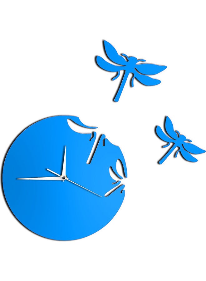 Decorative Acrylic Wall Clock Blue 30cm  - Image 1