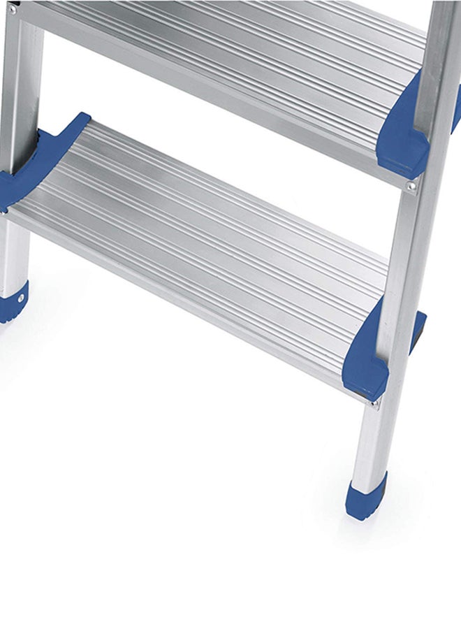 Generic - Foldable 3 Steps Aluminum Ladder Silver 119cm - Image 1